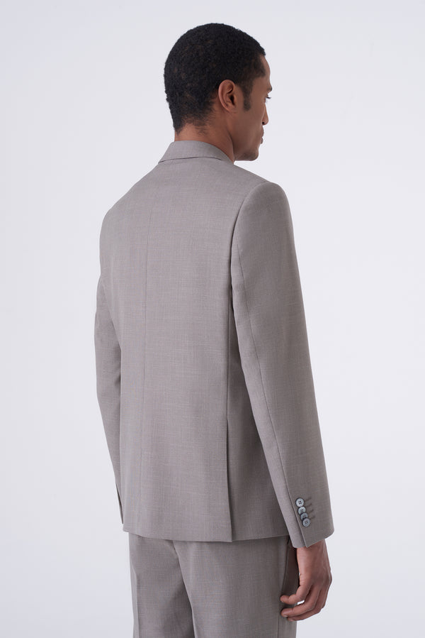 Abito in tessuto operato con bavero classico Regular fit