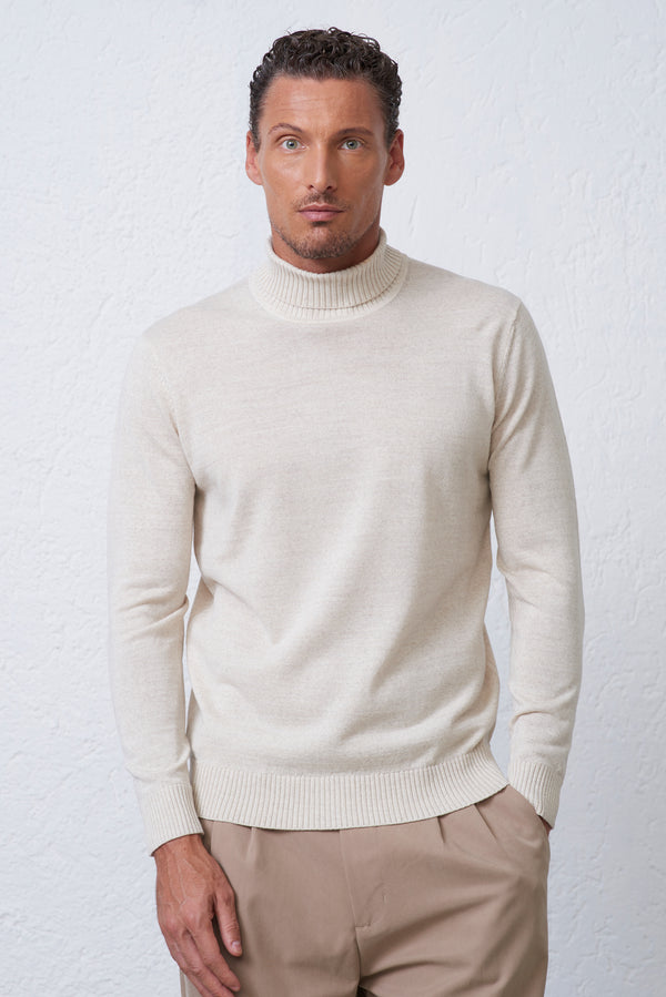 Maglia Collo Alto Merinos in misto Lana Merinos