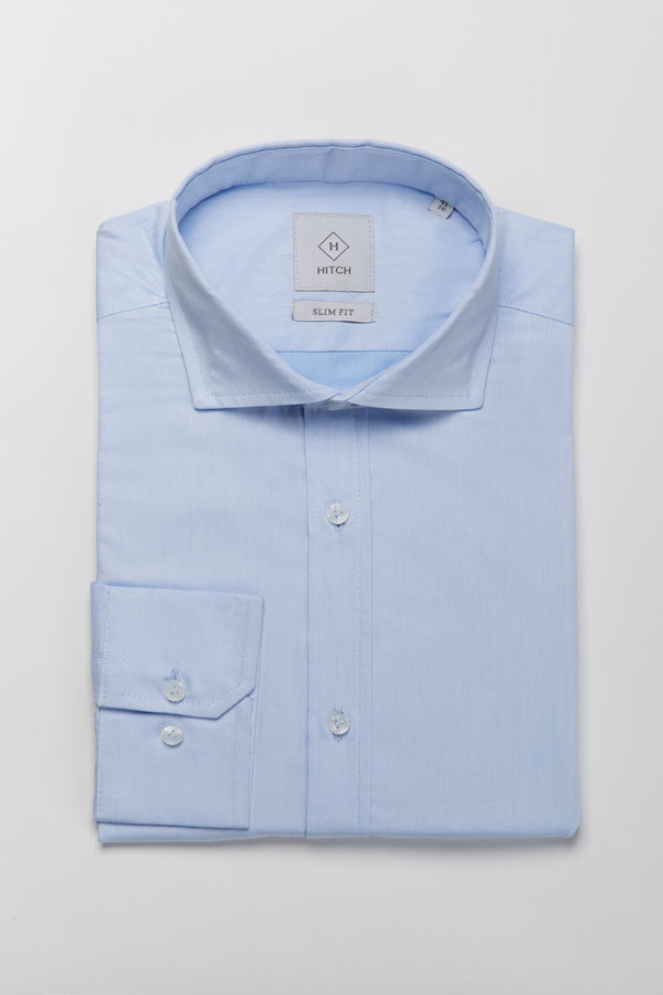Camicia slim fit cuciture a vista