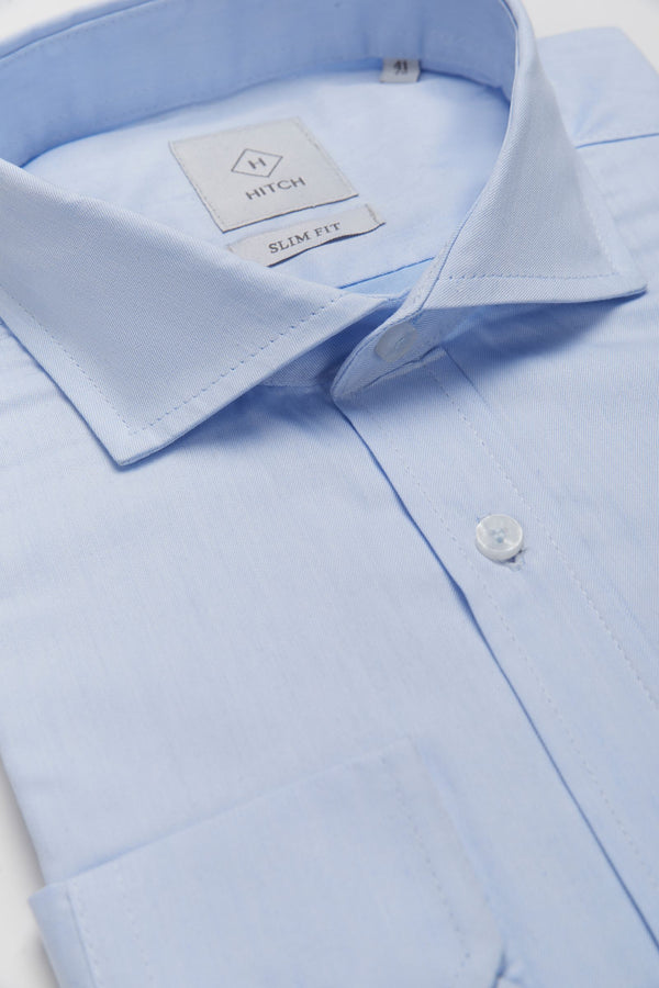 Camicia slim fit cuciture a vista