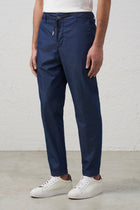 Jogger in Denim con Coulisse