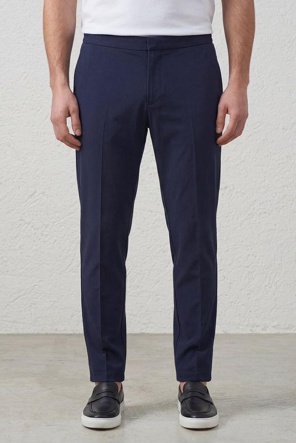 Pantalaccio Blu tessuto tecnico comfort fit