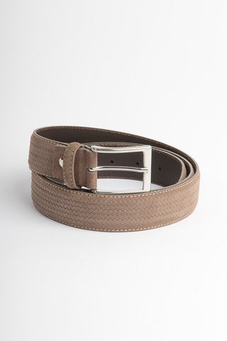 Taupe Suede Textured Belt