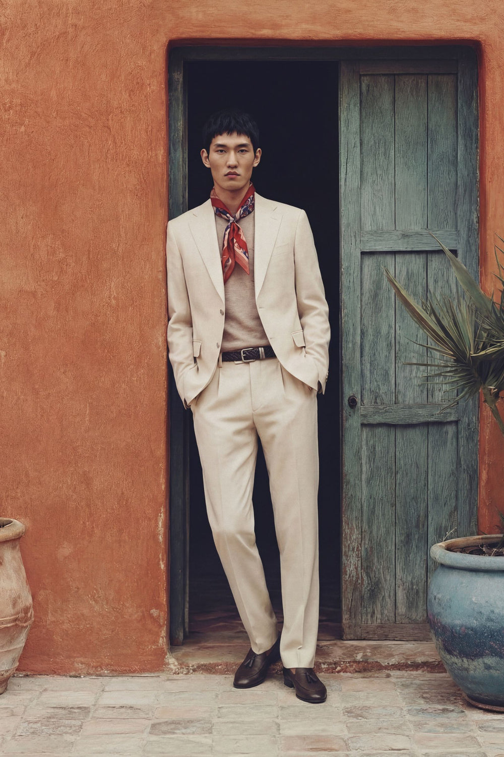 Abito Monopetto Beige Elegante in Tessuto Leggero