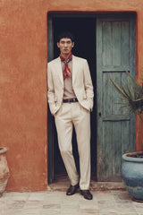 Abito Monopetto Beige Elegante in Tessuto Leggero