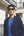 Giacca Blu  Decostruita in Cotone Stretch