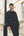 Giacca Nera  Decostruita in Cotone Stretch