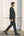 Pantalone Nero  in Cotone Stretch