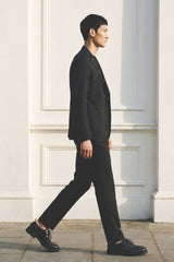 Pantalone Nero  in Cotone Stretch