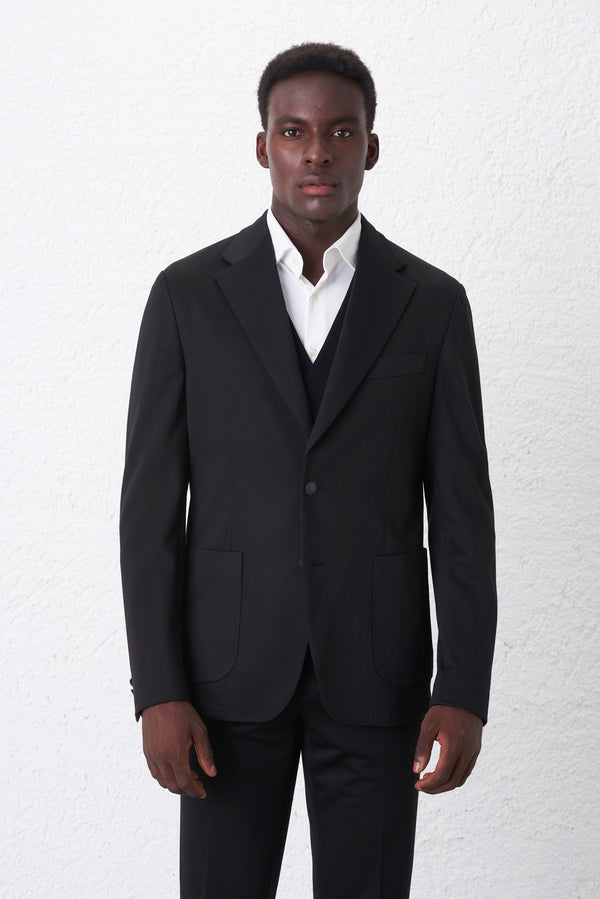 Giacca Monopetto Regular Fit Bavero 10 cm