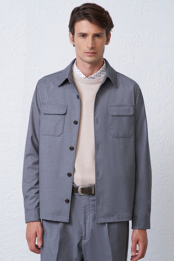 Overshirt in Lana