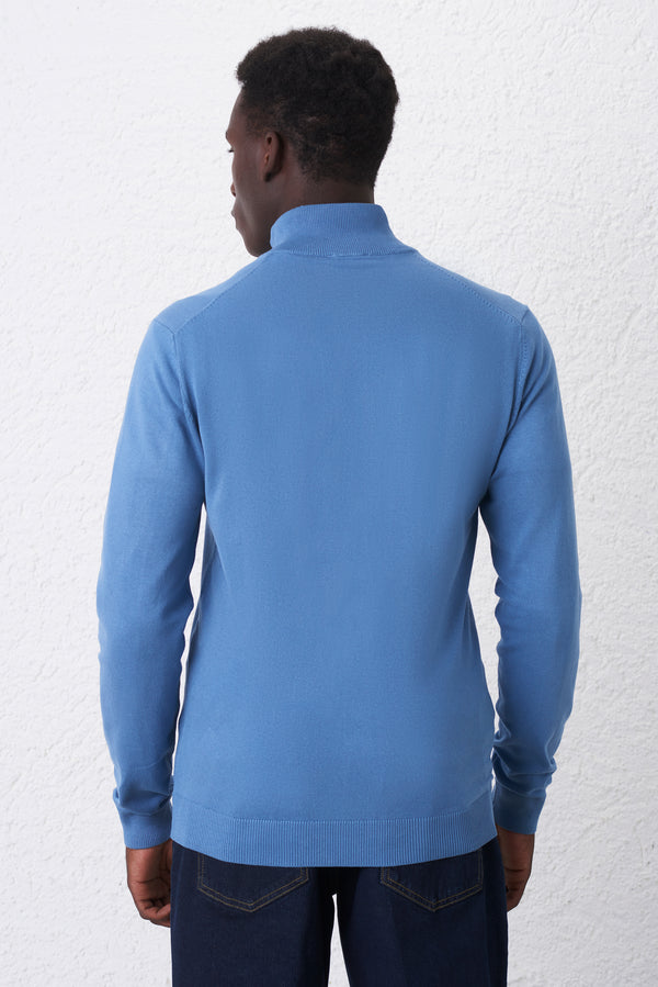 Herringbone pattern crewneck