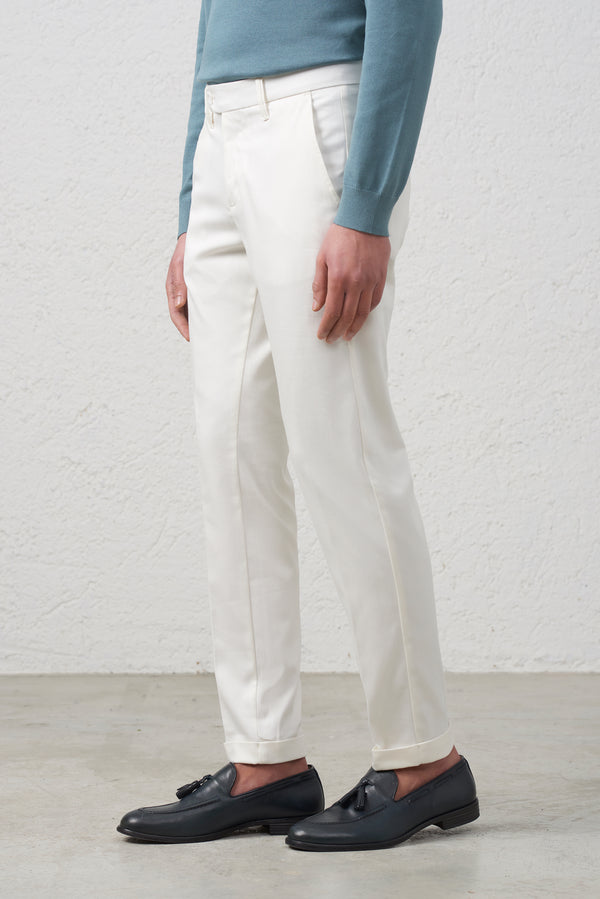 Pantalone  Slim Fit con Risvolto