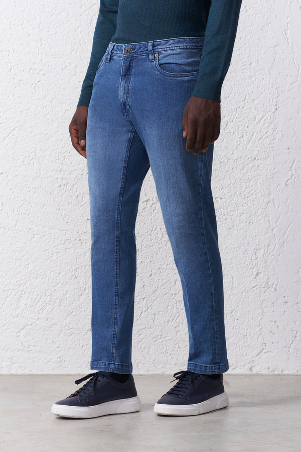 Jeans Uomo 5 Tasche Medium Wash