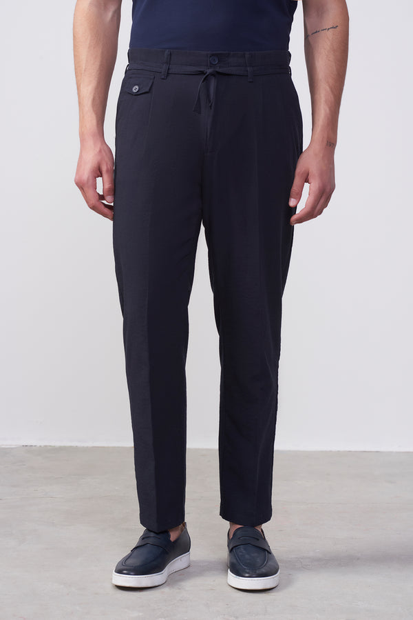 Pantalone Uomo Blu con Coulisse