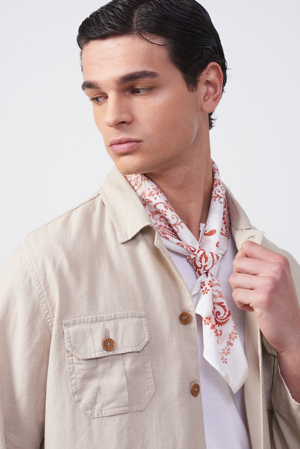 Overshirt in Lino e Cotone