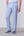 Pantalone gessato in micro diagonale sartoriale
