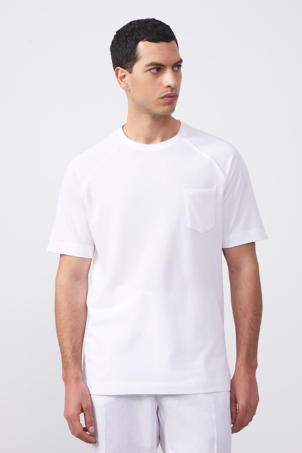 Maglia in Piqué di Cotone con Taschino