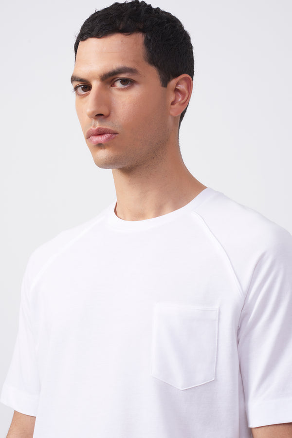 Maglia in Piqué di Cotone con Taschino