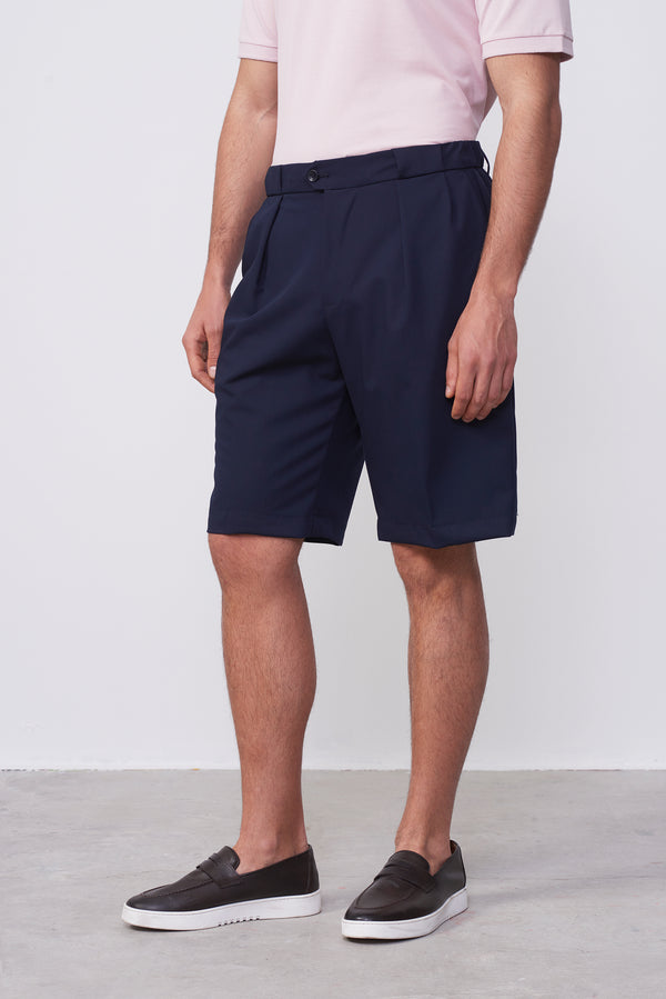 Bermuda  Blu con Pinces