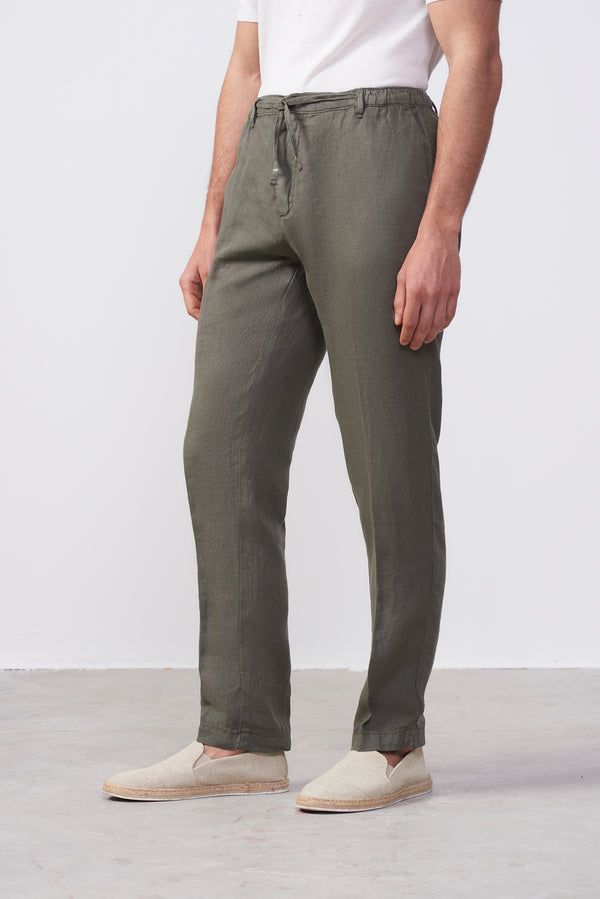 Pantalone  in Lino con Coulisse