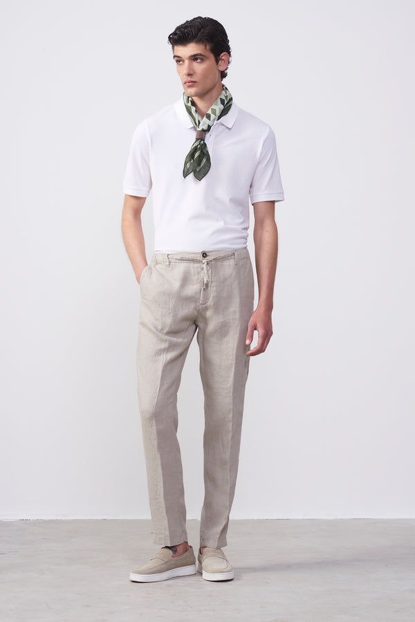 Pantalone  in Lino con Coulisse