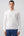 Polo in Maglia Manica lunga in Cotone Filato 2/60 Bianco