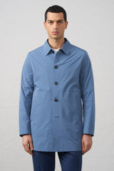 Spolverino regular fit in tessuto tecnico