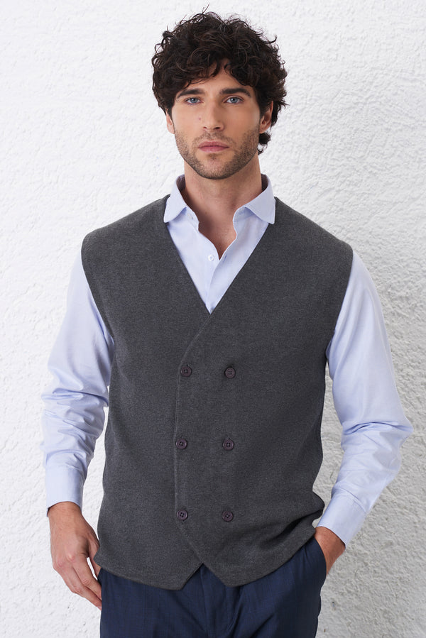 Gilet Doppiopetto Calato Chicco di Riso