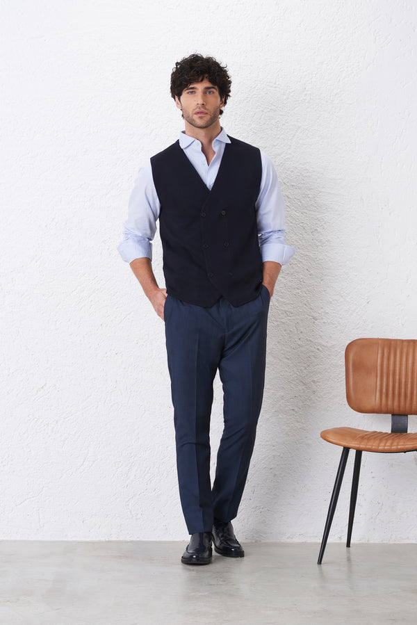 Gilet Doppiopetto Calato Chicco di Riso