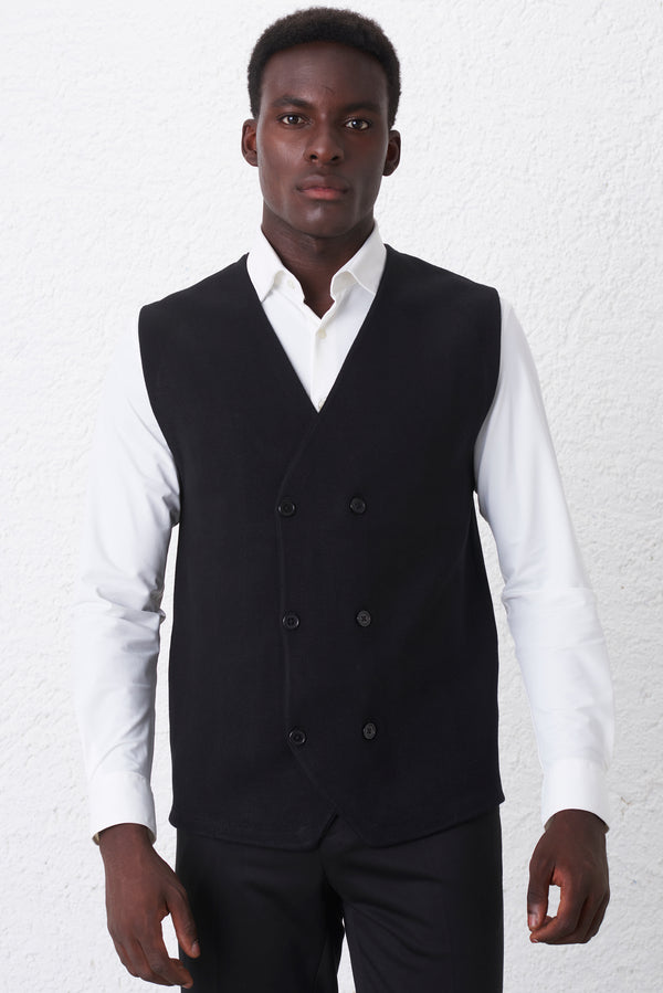 Gilet Doppiopetto Calato Chicco di Riso