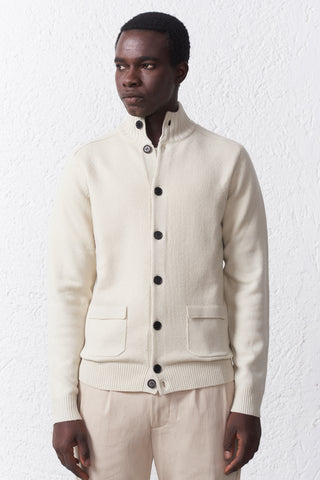 Cardigan Misto Lana