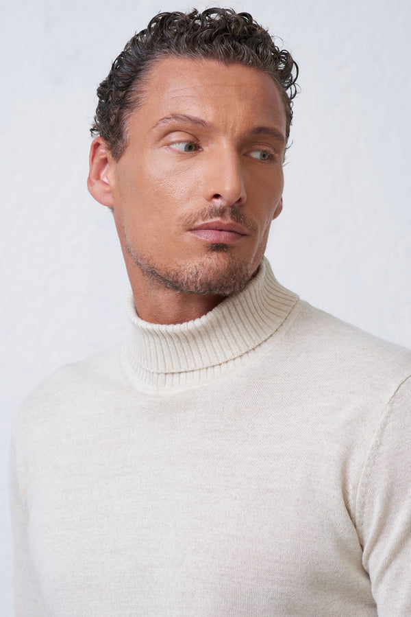 Maglia Collo Alto Merinos in misto Lana Merinos