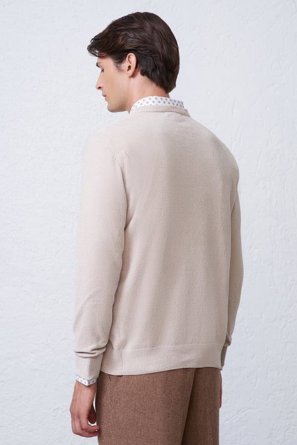 Maglia Girocollo in Ciniglia Finezza 12 Uomo