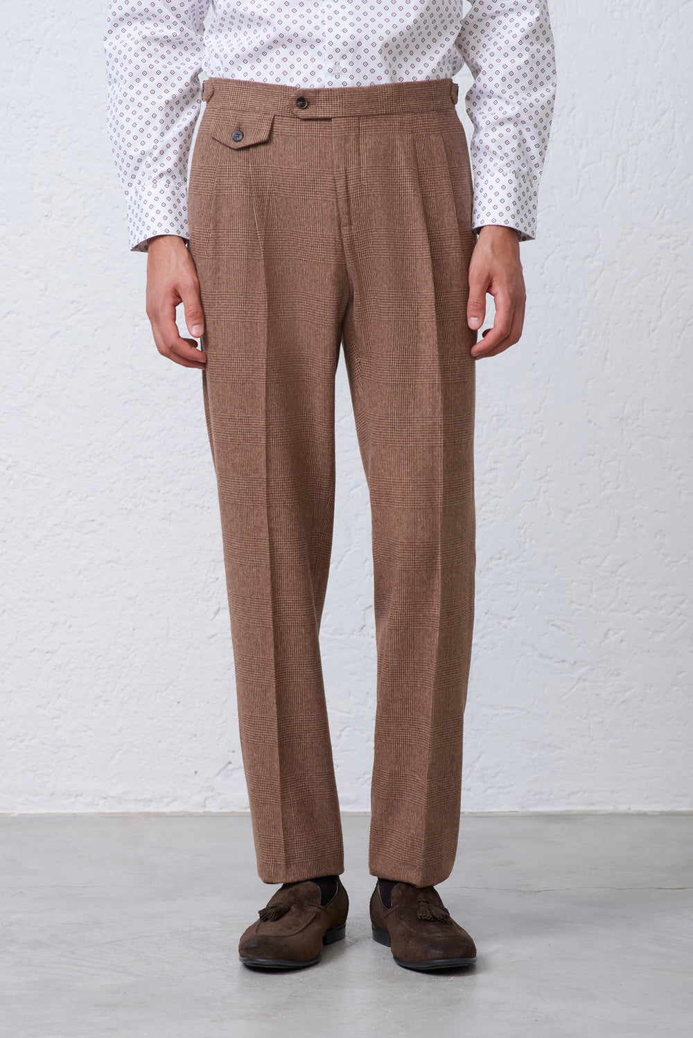 Pantalone Doppia Pence all'inglese in a Quadri