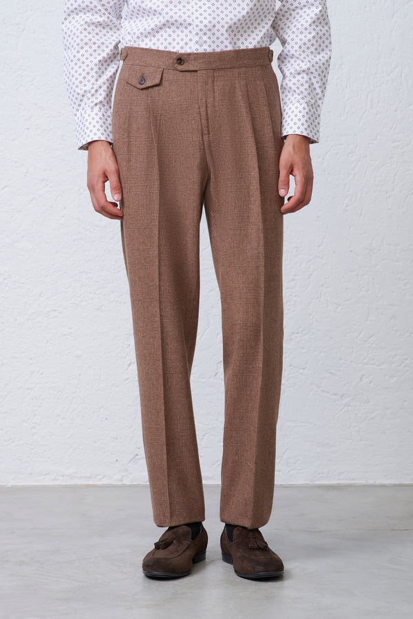 Pantalone Doppia Pence all'inglese in a Quadri
