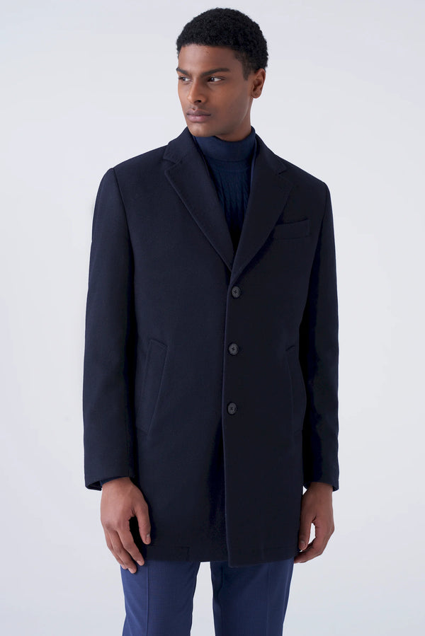 Classic wool blend coat