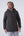 Long padded parka in technical fabric