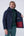 Short padded parka in technical fabric