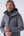Short padded parka in technical fabric