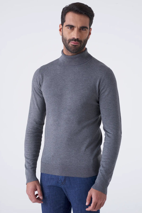 Basic solid color turtleneck