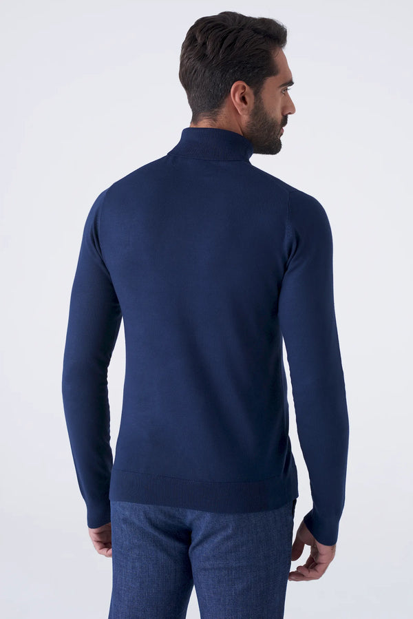 Basic solid color turtleneck