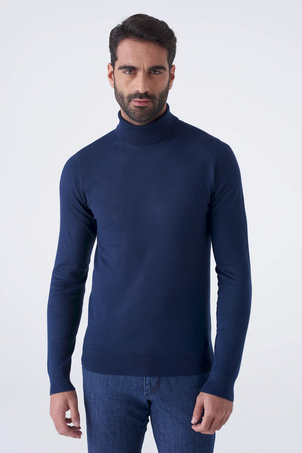 Basic solid color turtleneck