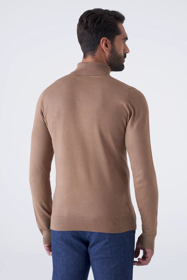 Basic solid color turtleneck