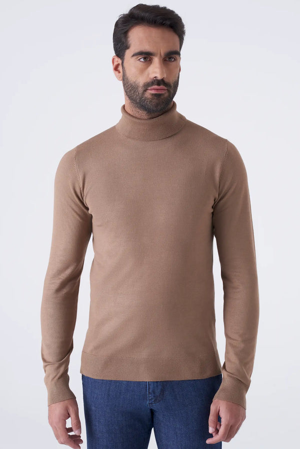 Basic solid color turtleneck