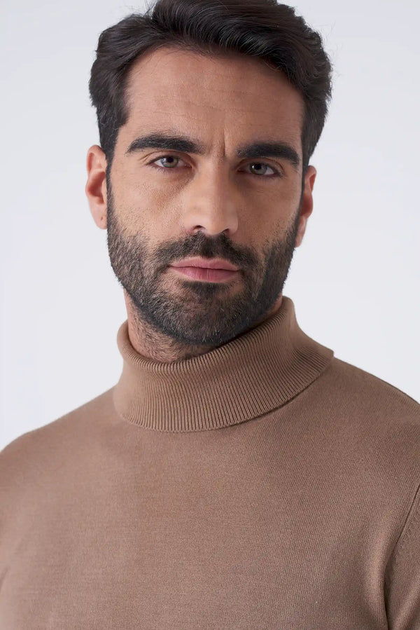 Basic solid color turtleneck