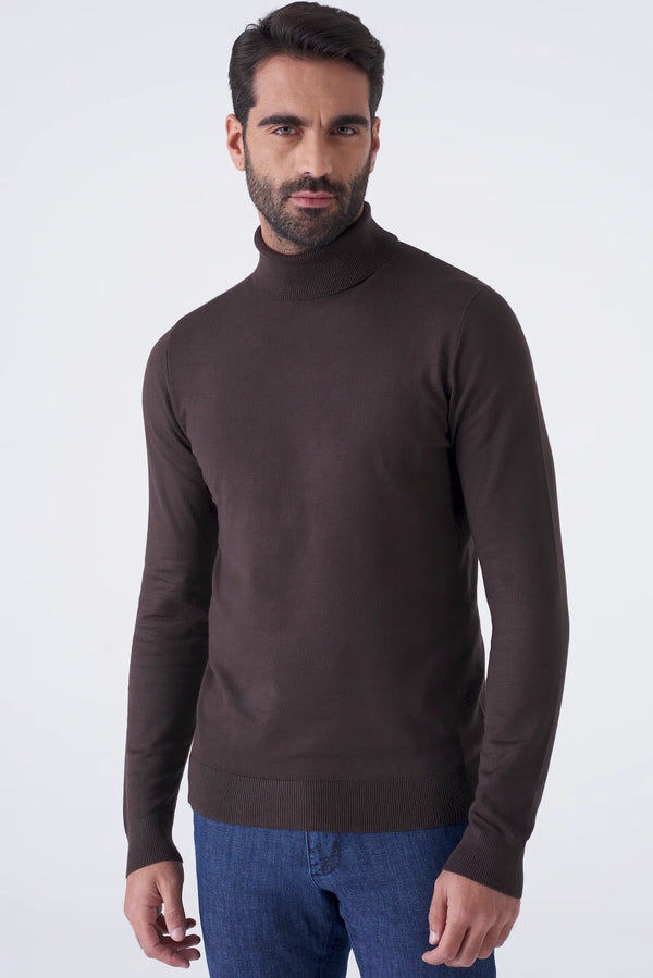 Basic solid color turtleneck
