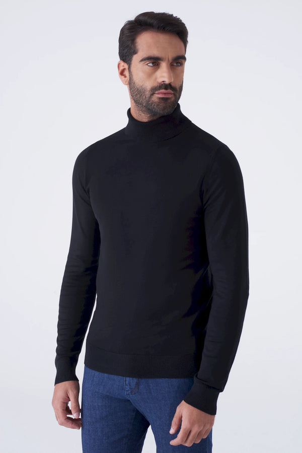 Basic solid color turtleneck