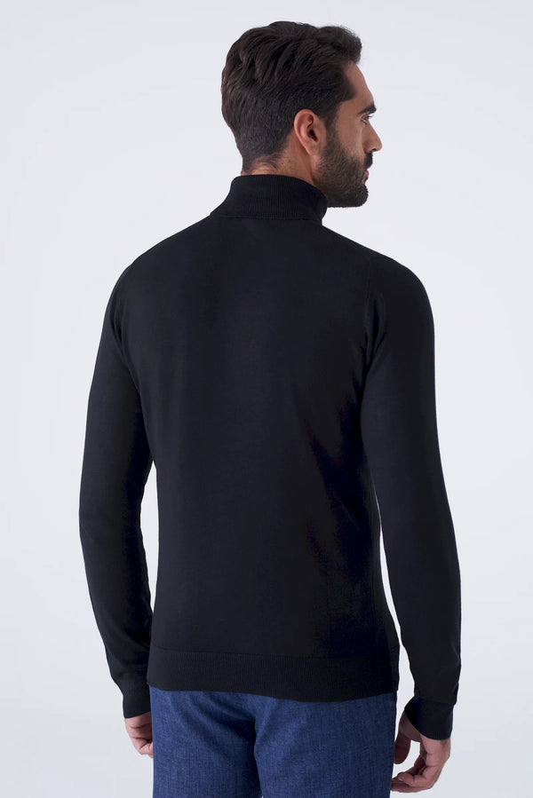 Basic solid color turtleneck