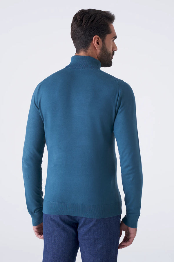 Basic solid color turtleneck